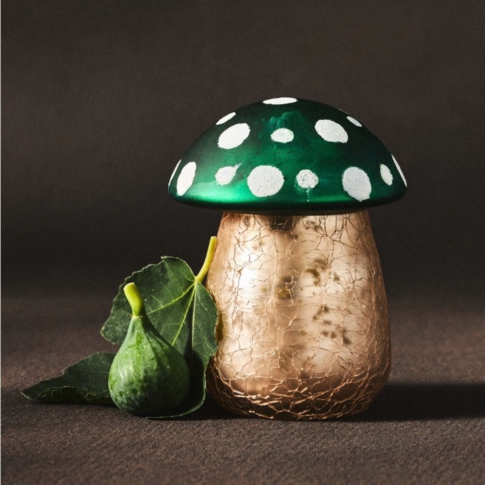 Anthropologie sold out mushroom candle green